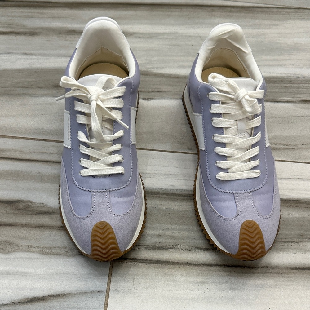 Lavender and White Sneakers